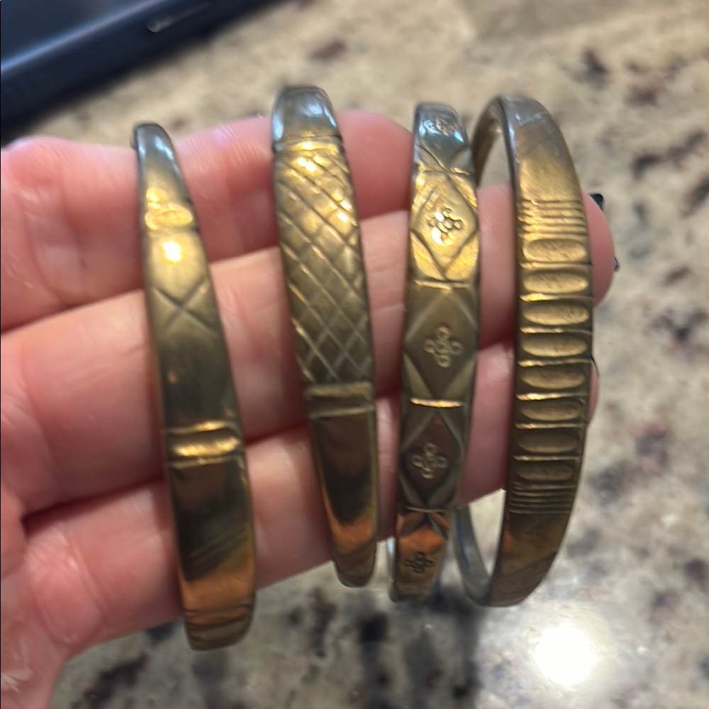 Vintage Gold-Tone Bangle Set